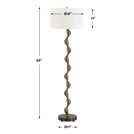 Wavy Bronze Floor Lamp | Uttermost Remolino
