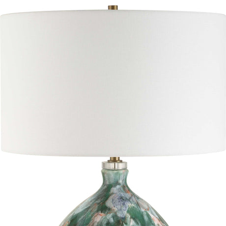Multicolored Glazed Ceramic Table Lamp by Uttermost Mihaela, alternate view 4