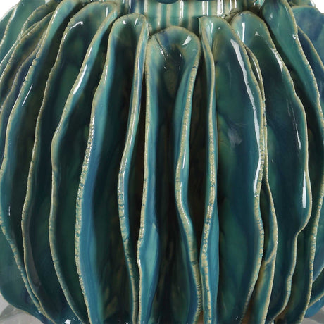 Stacked Teal Ceramic Table Lamp by Uttermost Bonaire, alternate view 5