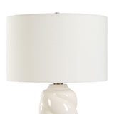 White Swirl Ceramic Table Lamp by Uttermost Anneli, alternate view 5