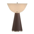 Modern European furniture - Tapered Brown Leather Table Lamp by Uttermost Conover - www.oroa.com