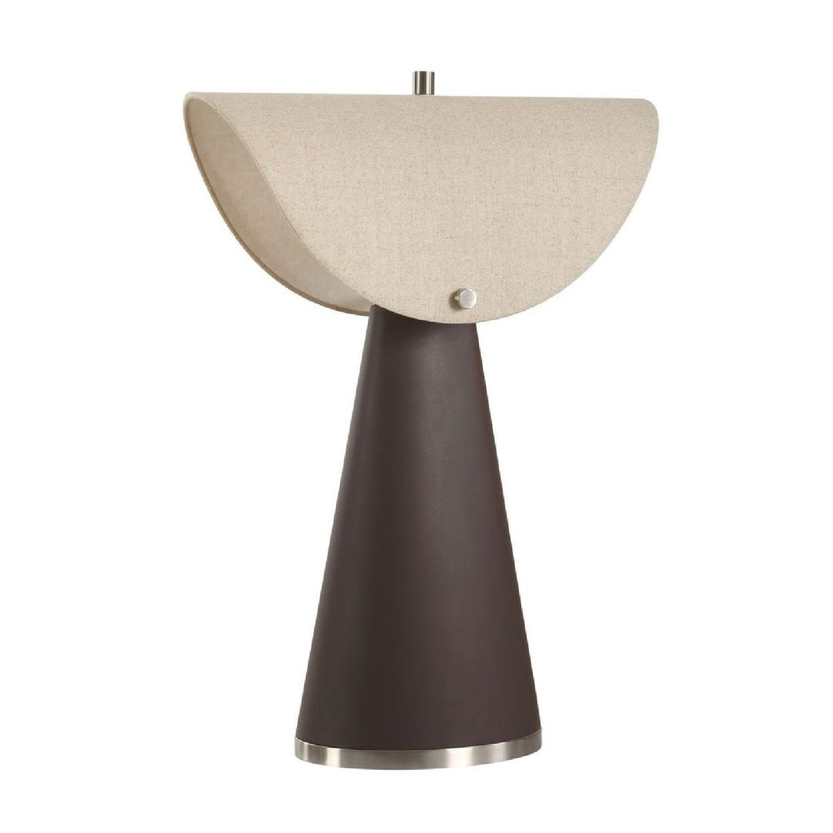 Modern European furniture - Tapered Brown Leather Table Lamp by Uttermost Conover - www.oroa.com