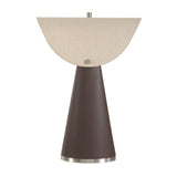 Modern European furniture - Tapered Brown Leather Table Lamp by Uttermost Conover - www.oroa.com