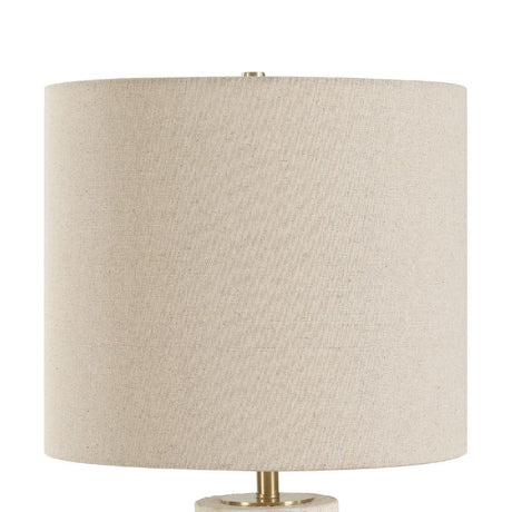 Aged White Ceramic Table Lamp by Uttermost Doreyn, alternate view 4