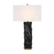 Organic-Shaped Black Ceramic Table Lamp by Uttermost Altaria