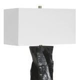 Organic-Shaped Black Ceramic Table Lamp by Uttermost Altaria, alternate view 7