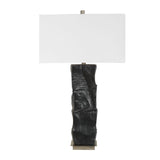 Organic-Shaped Black Ceramic Table Lamp by Uttermost Altaria, alternate view 3