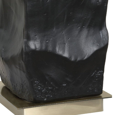 Organic-Shaped Black Ceramic Table Lamp by Uttermost Altaria, alternate view 9