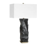 Organic-Shaped Black Ceramic Table Lamp by Uttermost Altaria, alternate view 4
