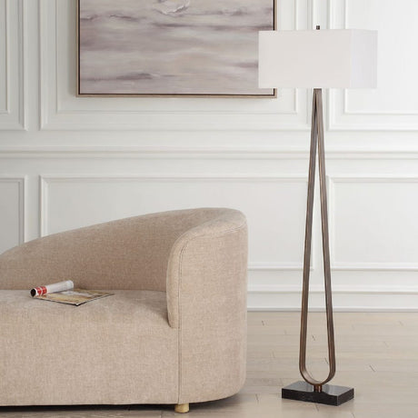 Minimalist Bronze Floor Lamp by Uttermost Galloway, alternate view 8