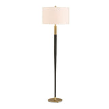 Tapered Black Metal Floor Lamp by Uttermost Stowe