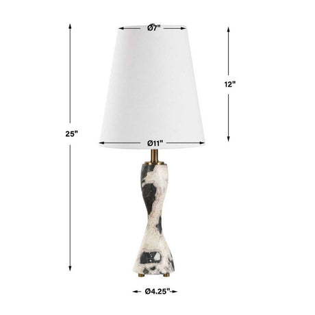 Marble Hourglass Buffet Lamp by Uttermost Marcela, alternate view 4