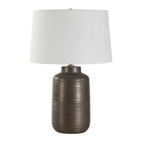 Modern European furniture - Etched Bronze Porcelain Table Lamp - www.oroa.com