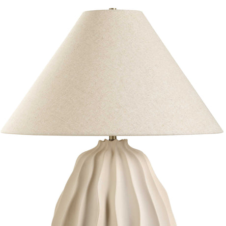Modern European furniture - Beige Porcelain Table Lamp - www.oroa.com