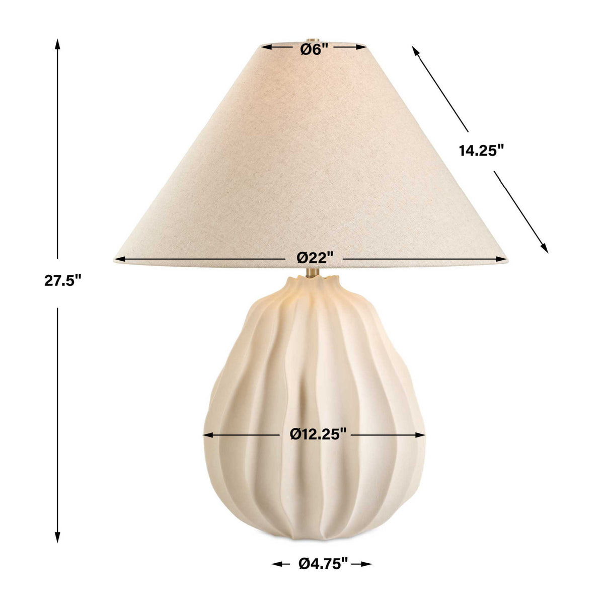Modern European furniture - Beige Porcelain Table Lamp - www.oroa.com