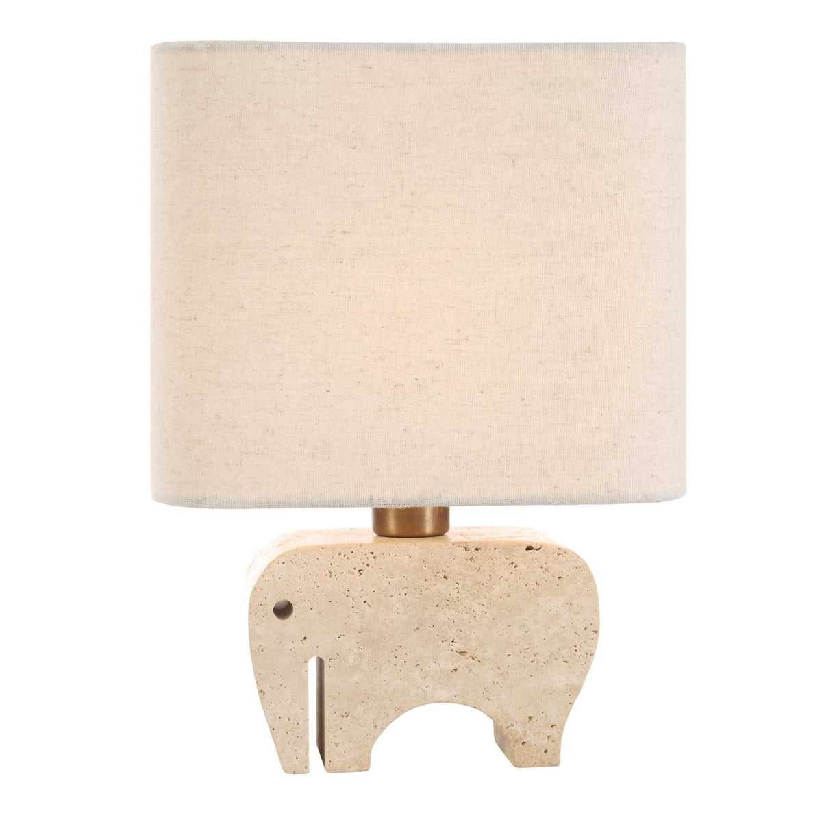 Modern European furniture - Travertine Elephant Accent Lamp - www.oroa.com