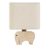 Modern European furniture - Travertine Elephant Accent Lamp - www.oroa.com