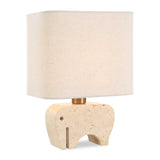 Modern European furniture - Travertine Elephant Accent Lamp - www.oroa.com