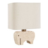 Modern European furniture - Travertine Elephant Accent Lamp - www.oroa.com
