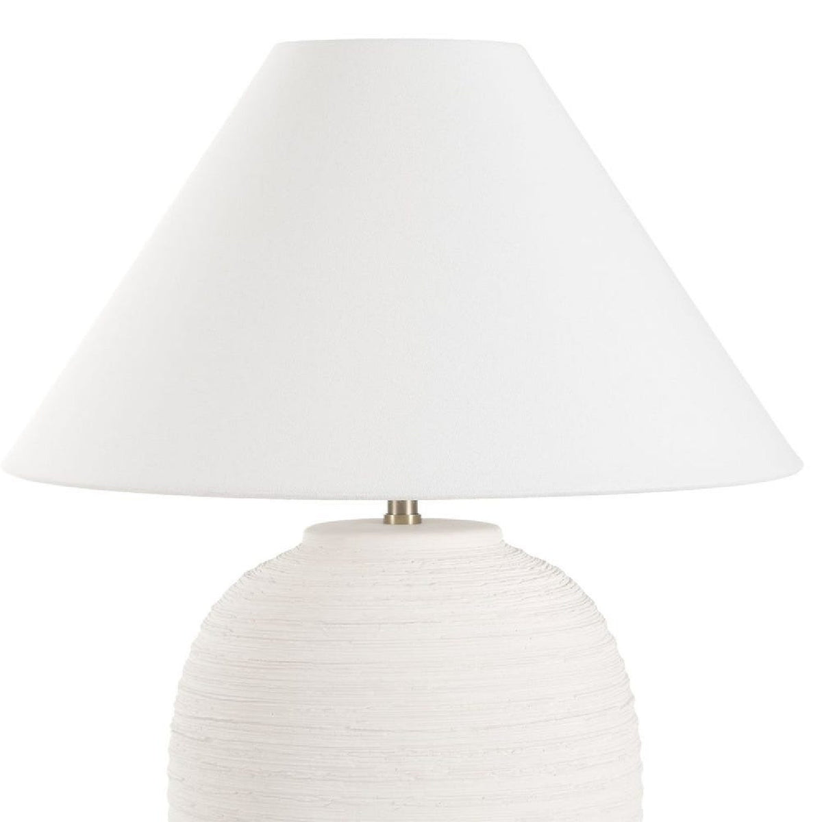 Modern European furniture - Ridged White Ceramic Table Lamp by Uttermost Rocio - www.oroa.com