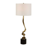 Modern European furniture - Twisted Brass Cordless Buffet Lamp - www.oroa.com