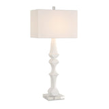 White Sculptural Table Lamp by Uttermost Mayme