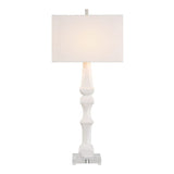 White Sculptural Table Lamp by Uttermost Mayme, alternate view 5