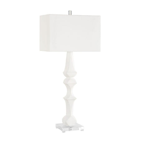 White Sculptural Table Lamp by Uttermost Mayme, alternate view 4
