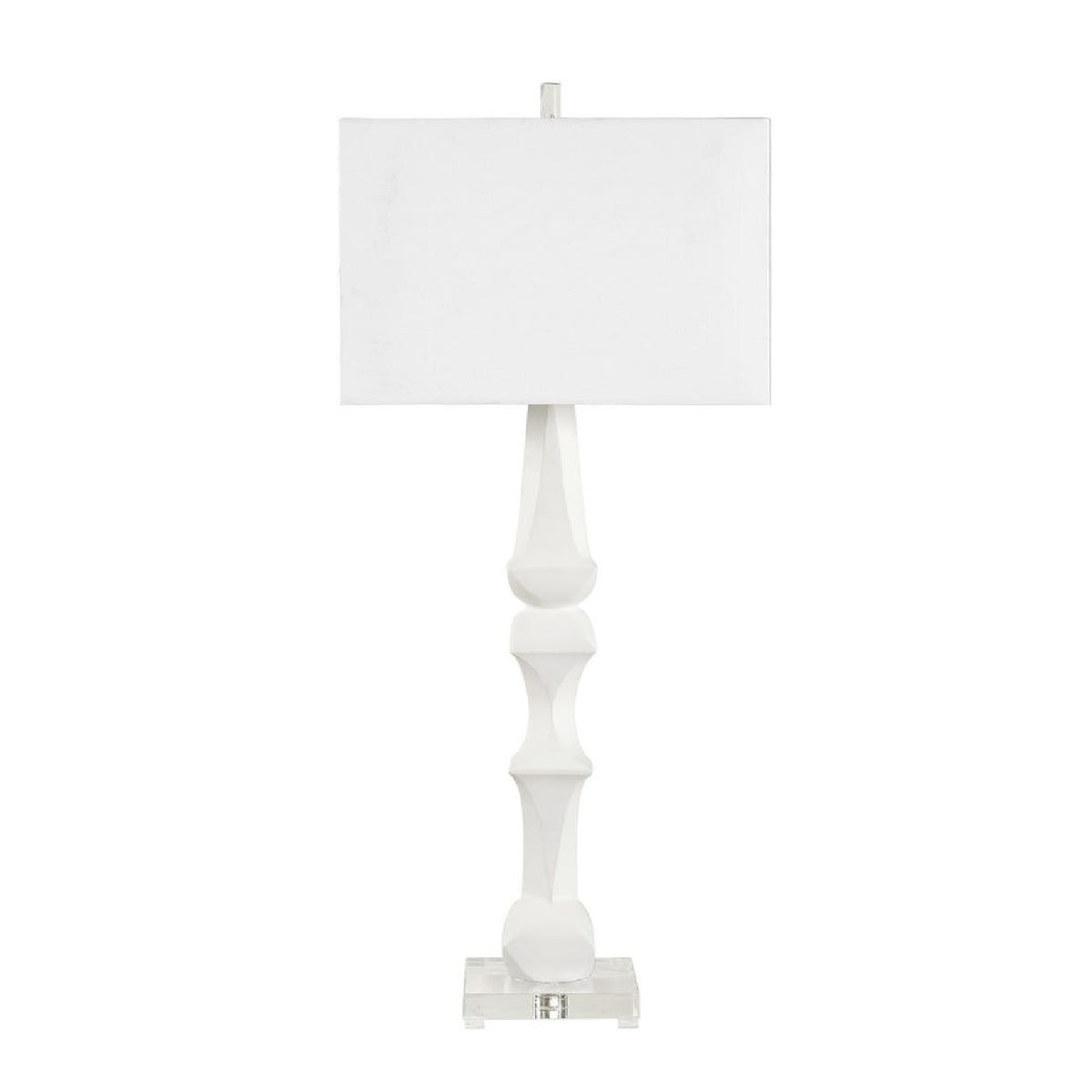 White Sculptural Table Lamp by Uttermost Mayme, alternate view 3