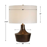 Modern European furniture - Bronze Curved Table Lamp by Uttermost Paseo - www.oroa.com