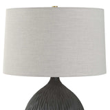 Chiseled Black Ceramic Table Lamp by Uttermost Levee, alternate view 4