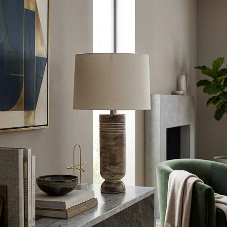 Ceramic Earth-Toned Table Lamp by Uttermost Vale, alternate view 2