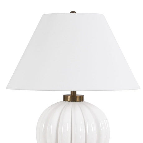 Stacked White Spheres Table Lamp by Uttermost Irena, alternate view 4