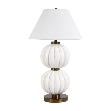 Stacked White Spheres Table Lamp by Uttermost Irena, alternate view 7