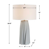 Modern European furniture - Light Blue Ceramic Table Lamp - www.oroa.com