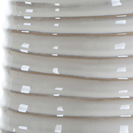Modern European furniture - Ridged White Ceramic Table Lamp - www.oroa.com