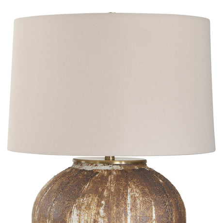 Brown Brushstrokes Ceramic Table Lamp by Uttermost McKinley, alternate view 4