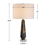 Modern European furniture - Dark Marble Table Lamp by Uttermost  Dames - www.oroa.com