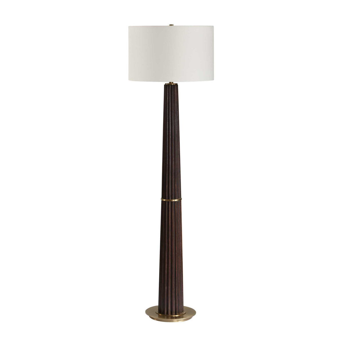 Modern European furniture - Dark Oak Wood Floor Lamp - www.oroa.com