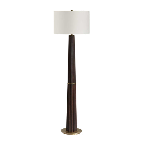 Modern European furniture - Dark Oak Wood Floor Lamp - www.oroa.com