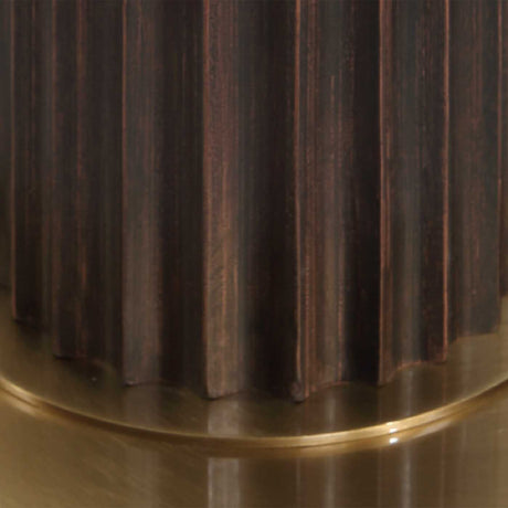Modern European furniture - Dark Oak Wood Floor Lamp - www.oroa.com