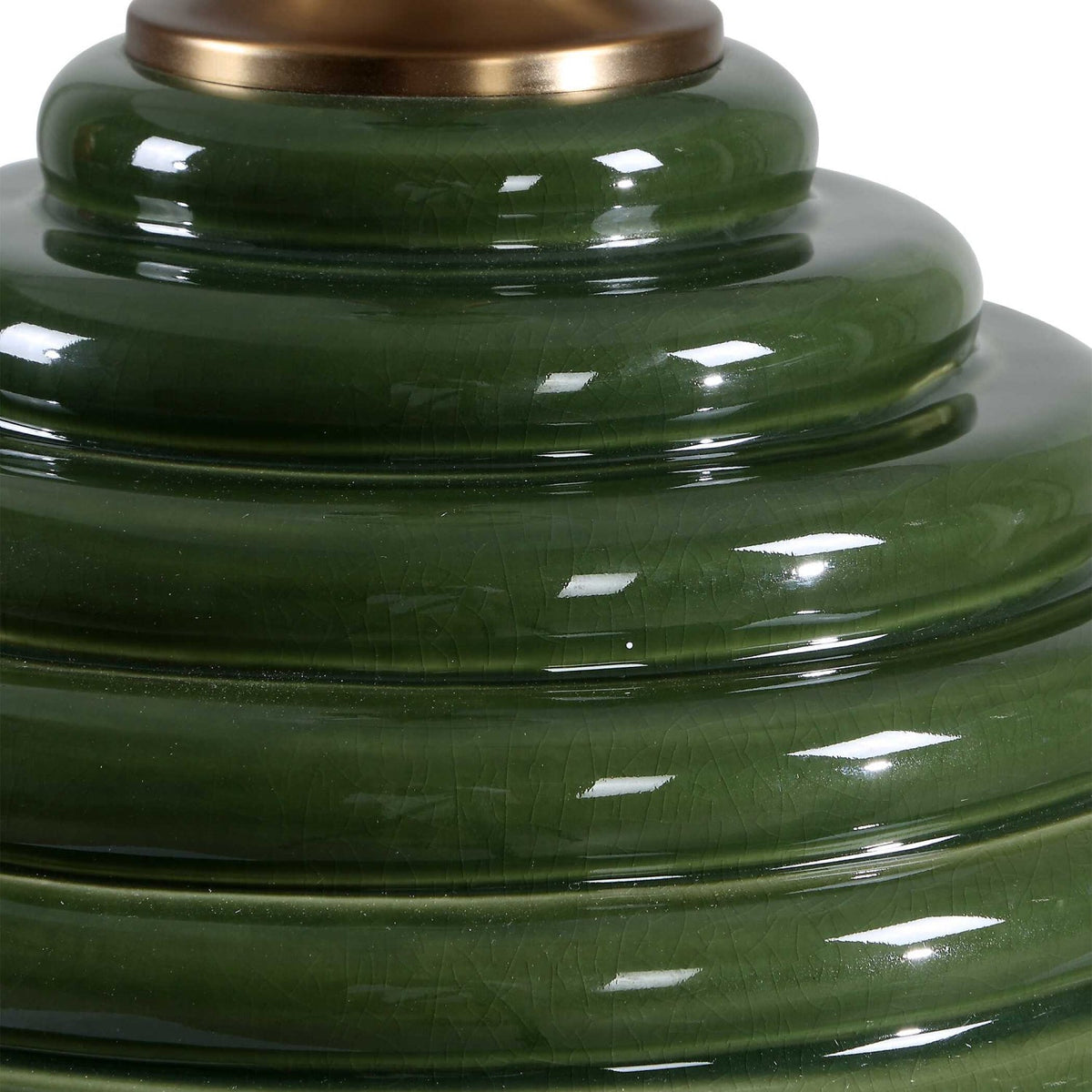 Modern European furniture - Ribbed Green Ceramic Table Lamp by Uttermost McKay - www.oroa.com