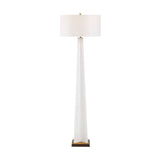 Frosted White Floor Lamp | Uttermost Rosin - www.oroa.com