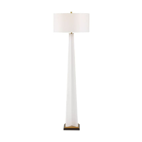 Frosted White Floor Lamp | Uttermost Rosin - www.oroa.com