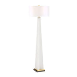 Frosted White Floor Lamp | Uttermost Rosin - www.oroa.com