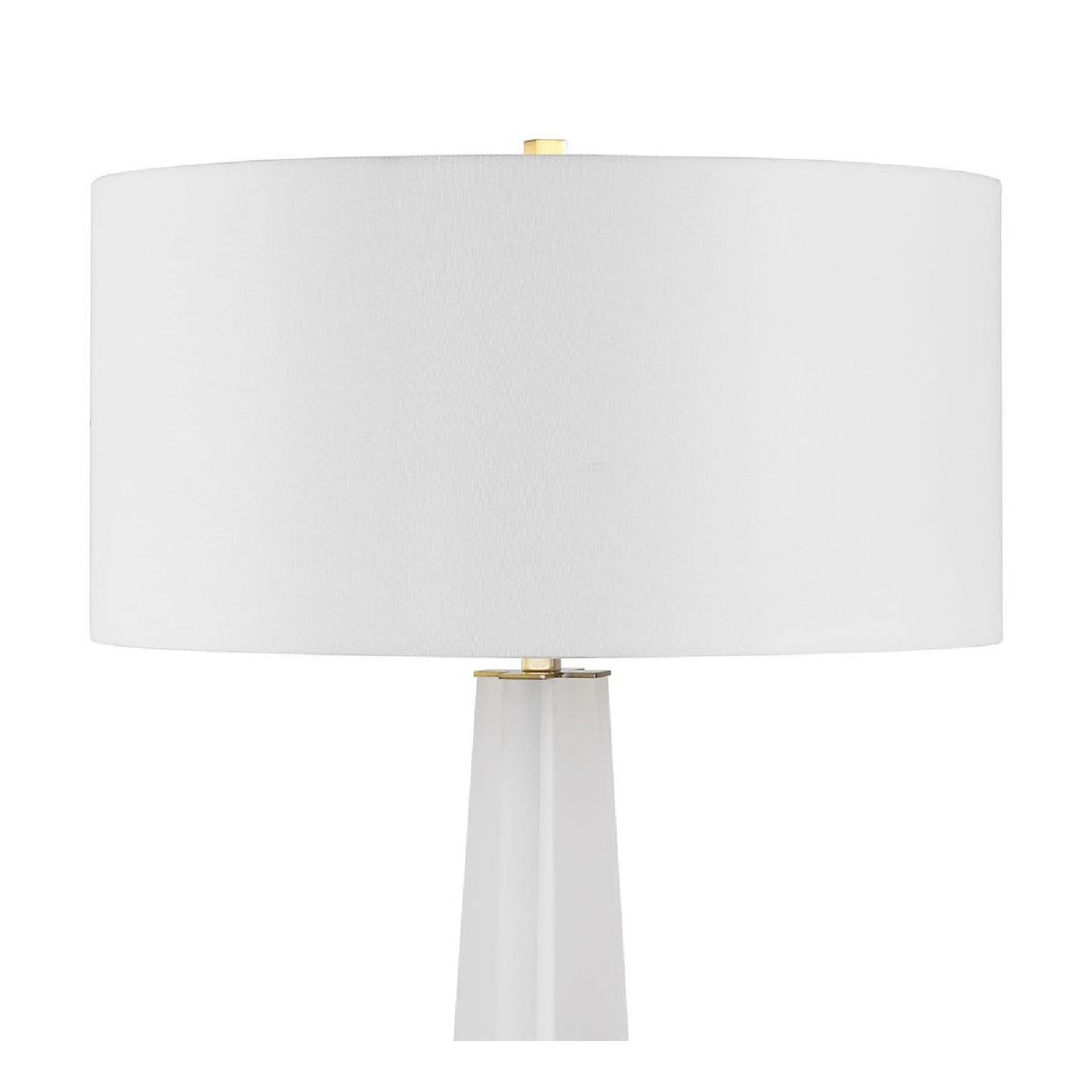 Frosted White Floor Lamp | Uttermost Rosin - www.oroa.com
