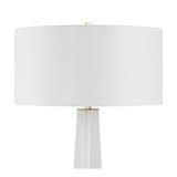 Frosted White Floor Lamp | Uttermost Rosin - www.oroa.com