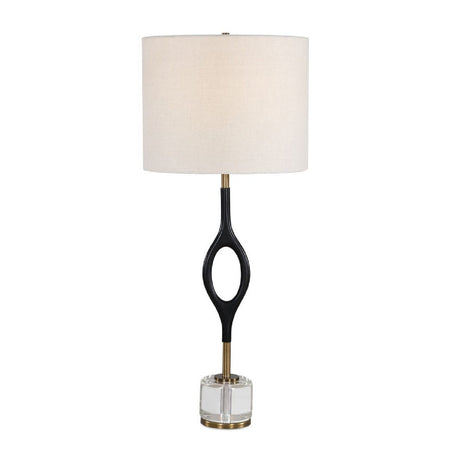 Black Iron Cordless Buffet Lamp by Uttermost Maryam, alternate view 4