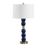 Stacked Blue Orbs Table Lamp by Uttermost Bellore