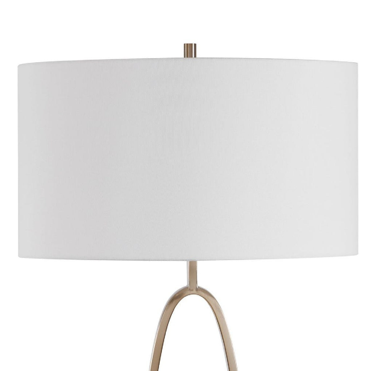 Oval Antique Brass Floor Lamp by Uttermost Tordin, alternate view 6